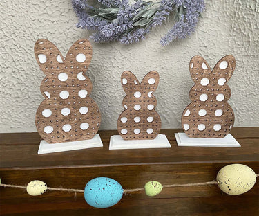 Easter Decor, Bunny Decor, Rattan Bunny, Decorative Easter Bunnies, Farmhouse Bunnies, Shelf sitter Bunnies, Mantel Decor, Entryway Decor